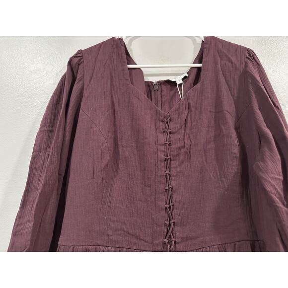 Ivy City Co Joella Maxi Dress Long Sleeve in Purple Size 2X NEW - Picture 2 of 9